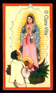 San Juan Diego con su Aparicion Guadalupana